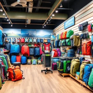 Exterior view of a store selling adventure gear in Albuquerque