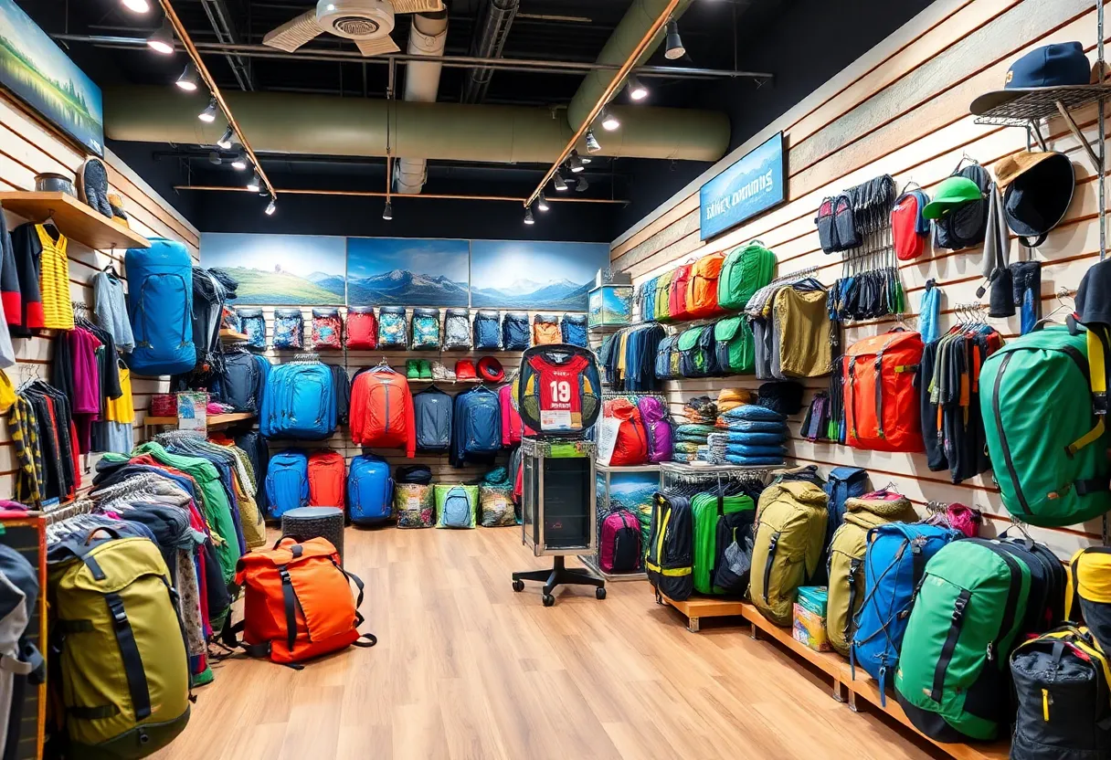 Exterior view of a store selling adventure gear in Albuquerque