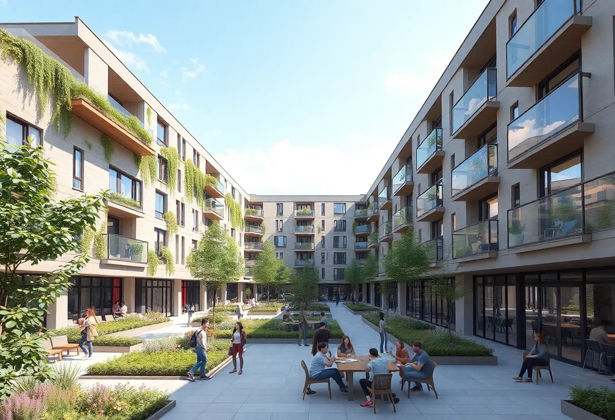 Conceptual design of student housing near UNM