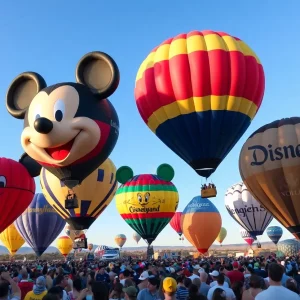 Mickey Mouse and Disneyland balloons at Albuquerque Balloon Fiesta