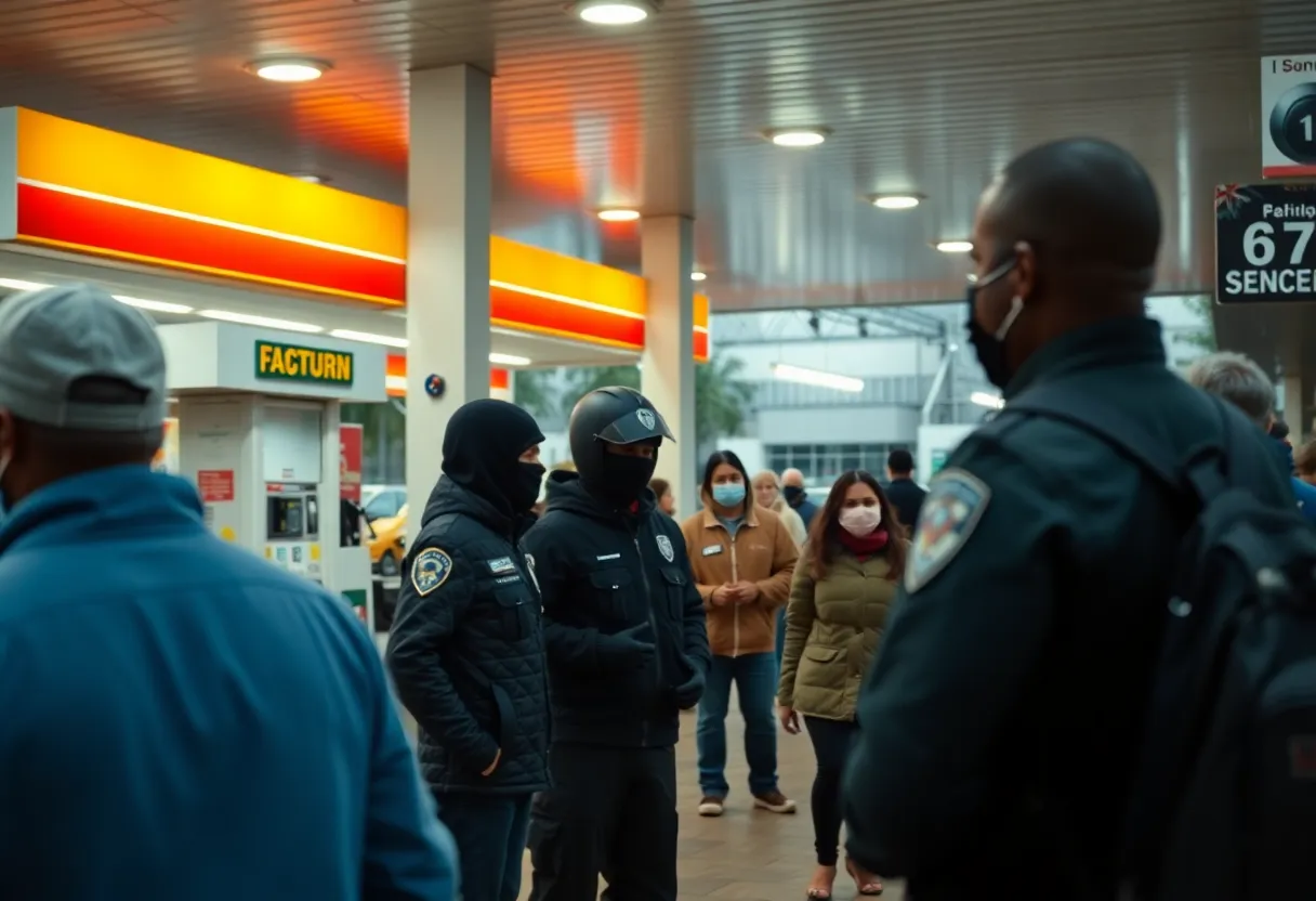 Gas station in Albuquerque where carjacking incident occurred