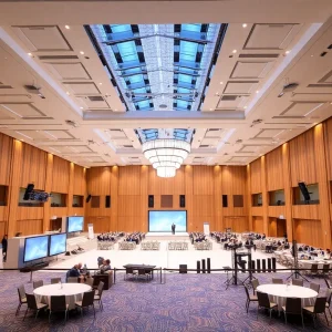 Exterior view of the upgraded Albuquerque Convention Center