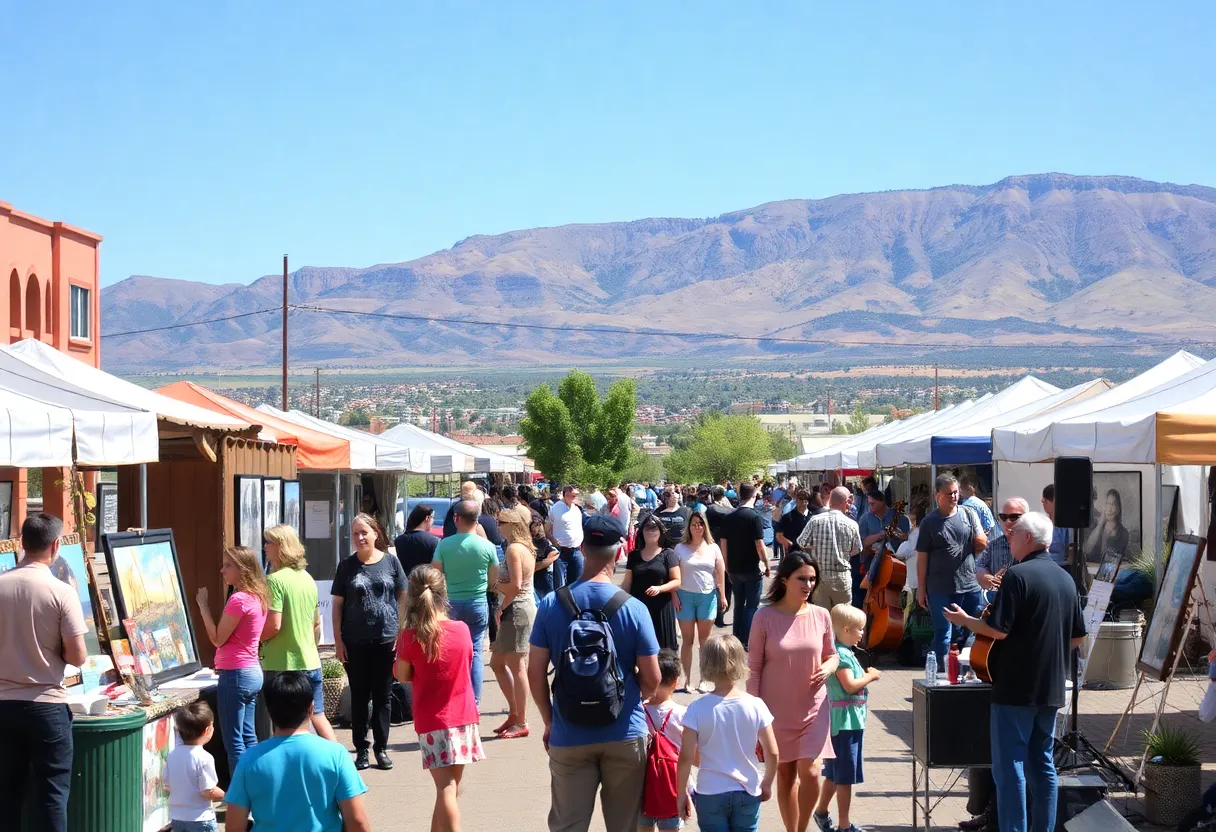 Families enjoying outdoor events in Albuquerque
