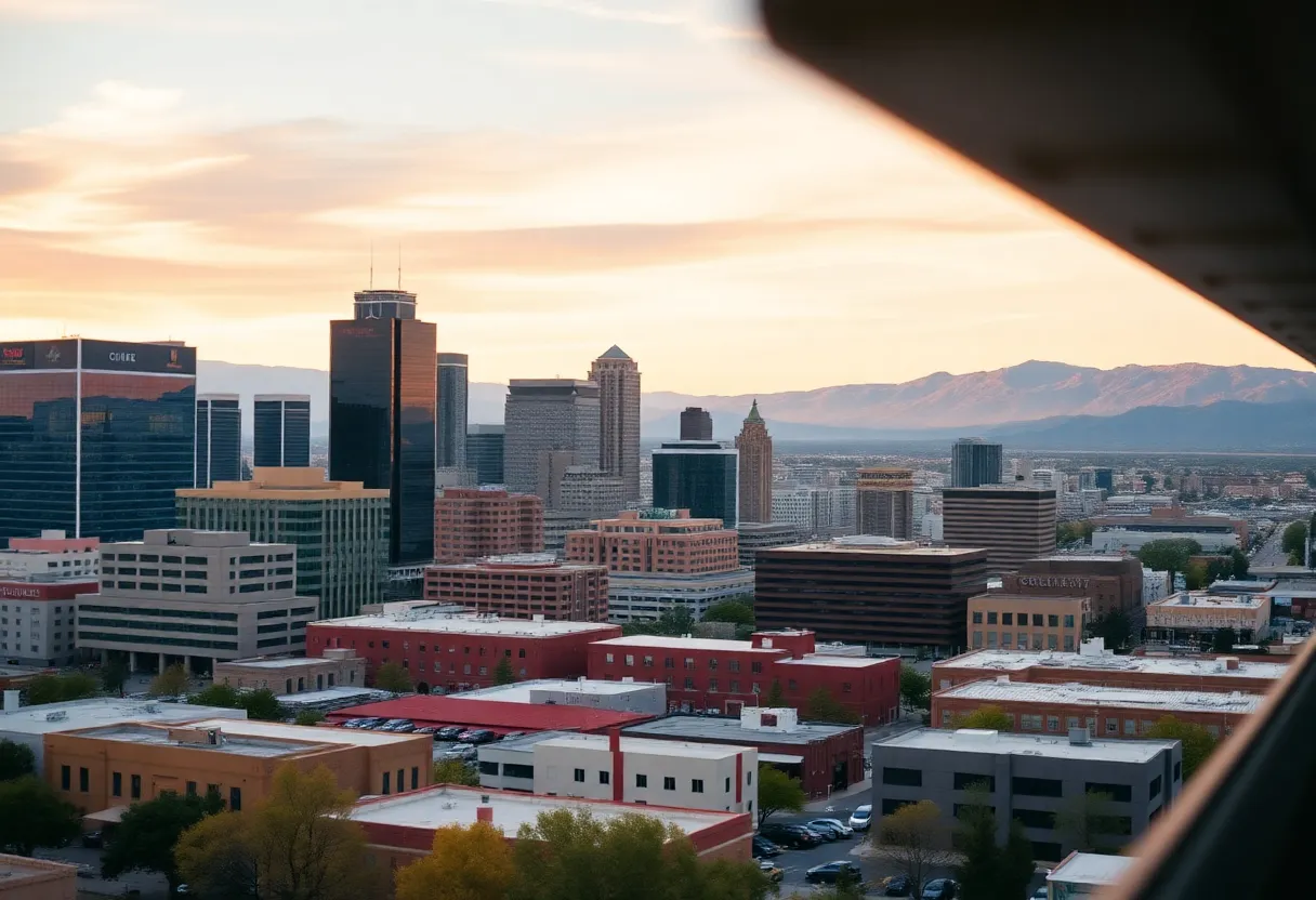 Skyline of Albuquerque representing business development
