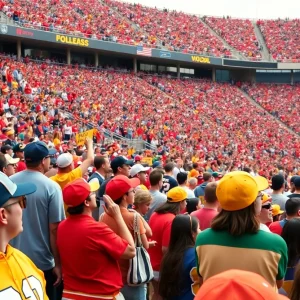 Fans at University Stadium during the Lobos vs Aggies game