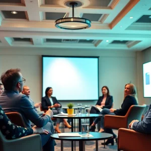 Panel discussion on work culture in Albuquerque with entrepreneurs