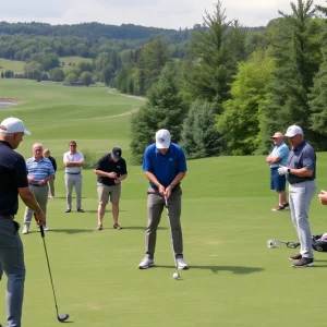 Participants at the Albuquerque golf event for charity