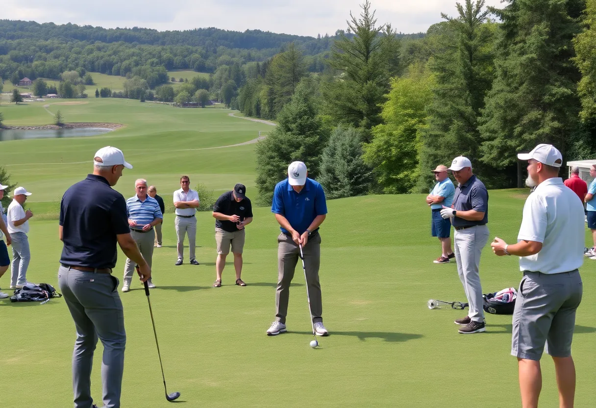 Participants at the Albuquerque golf event for charity