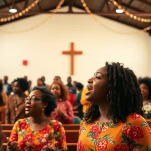 Audience enjoying the gospel choir performance at Sunshine Church