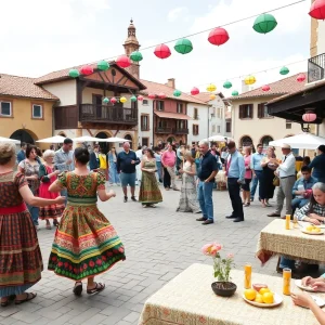 Community event in Albuquerque honoring grandparents with traditional activities