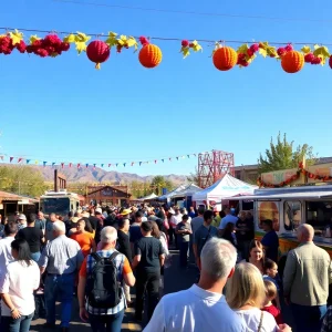 Crowd enjoying live music at Albuquerque Harvest Festival