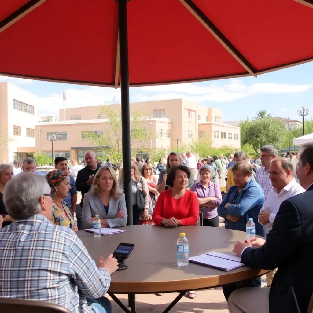 Candidates at a roundtable discussing Albuquerque housing and safety issues
