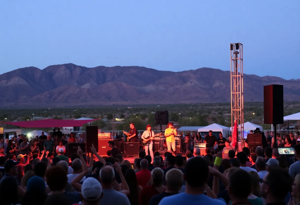 Live performance by Levi Platero Band and Eric Gales in Albuquerque