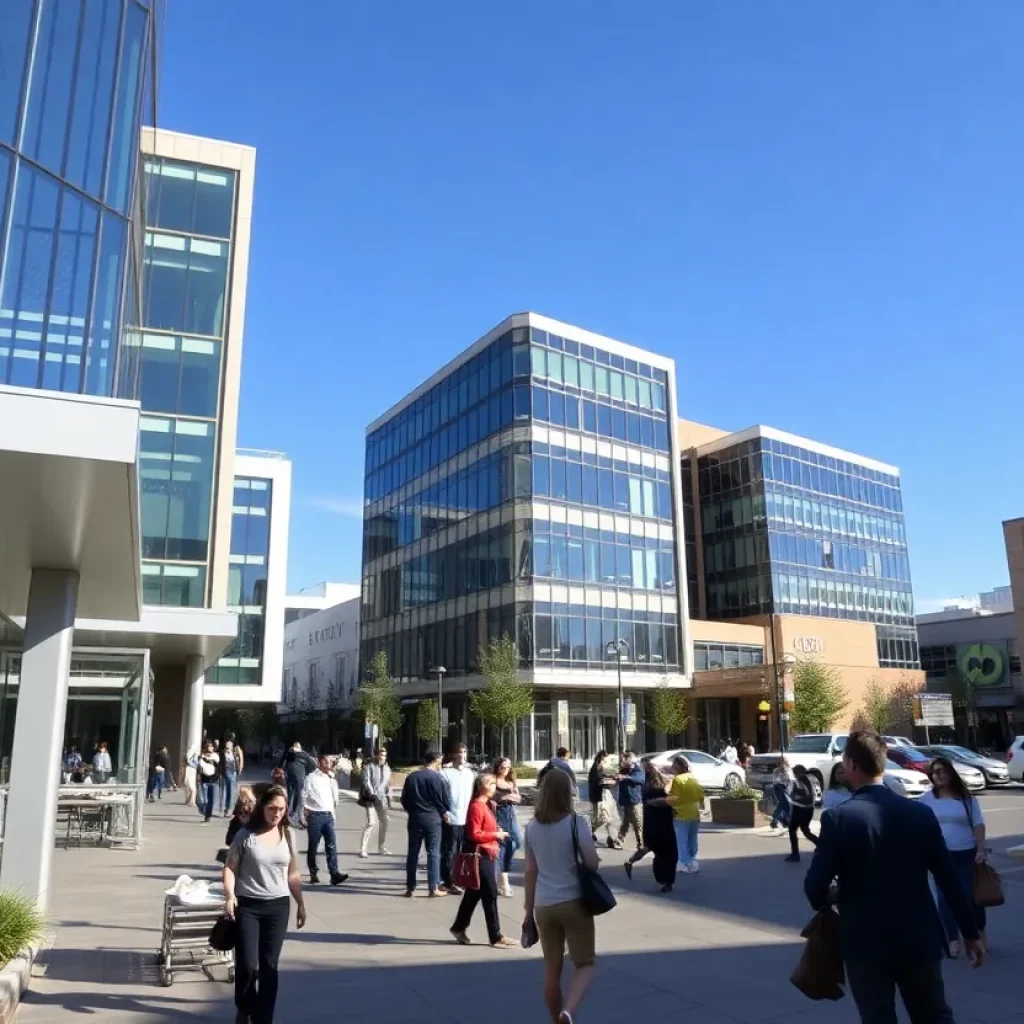 A vibrant office space in Albuquerque's commercial district