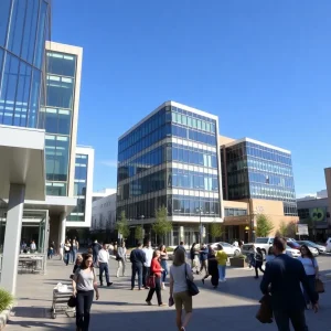A vibrant office space in Albuquerque's commercial district