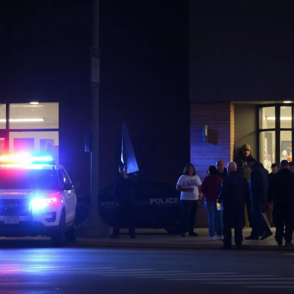 Police presence outside Spirit Halloween store after shooting