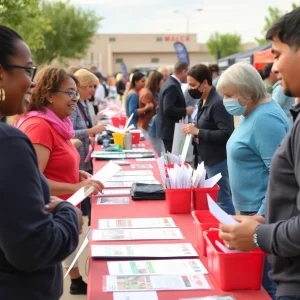 Residents of Albuquerque participate in Volunteer Fest activities with local nonprofits.