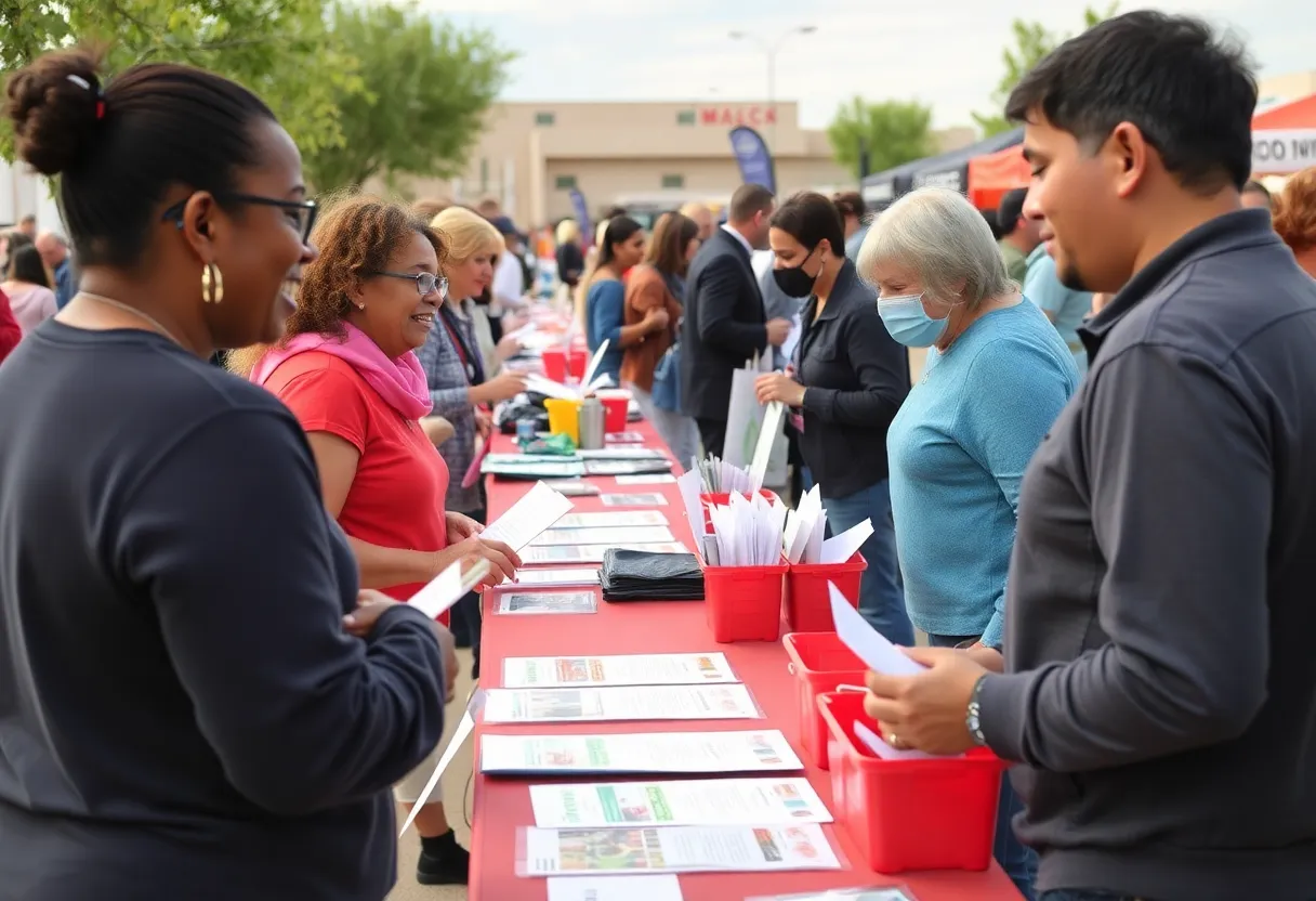 Residents of Albuquerque participate in Volunteer Fest activities with local nonprofits.