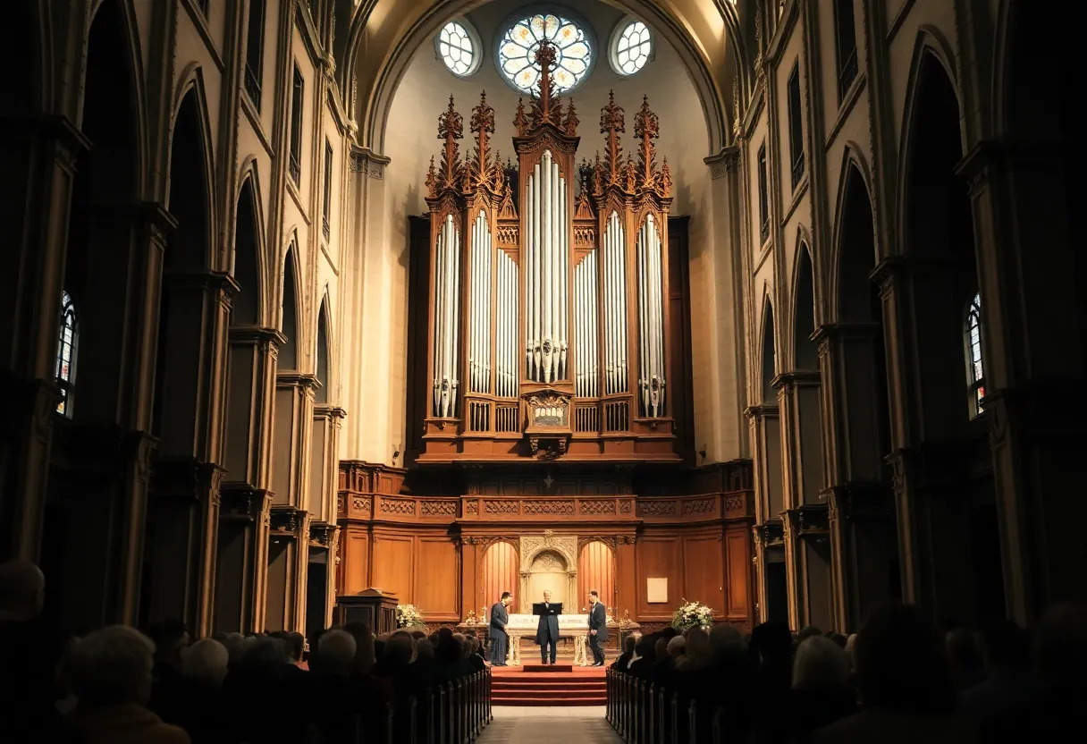 Audience gathering for the Organ Recital at St. John's Cathedral