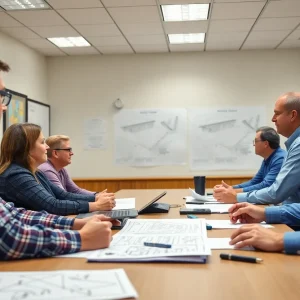 Albuquerque Public Schools board meeting focused on contractor selection.