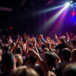 Badflower performing live at a concert in Albuquerque