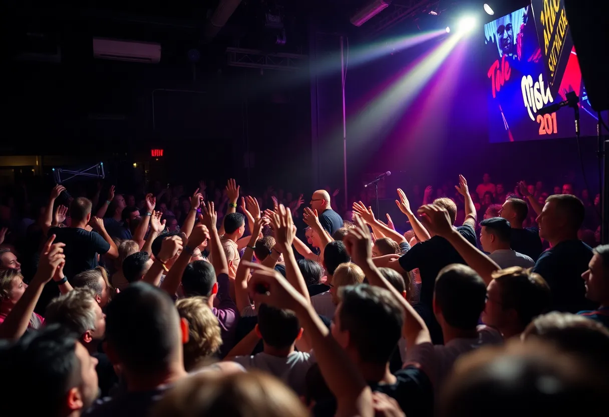 Badflower performing live at a concert in Albuquerque