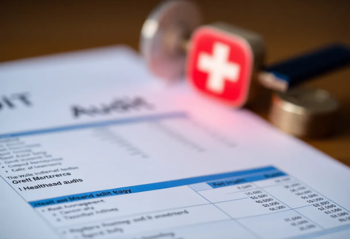 Illustration of financial mismanagement in healthcare