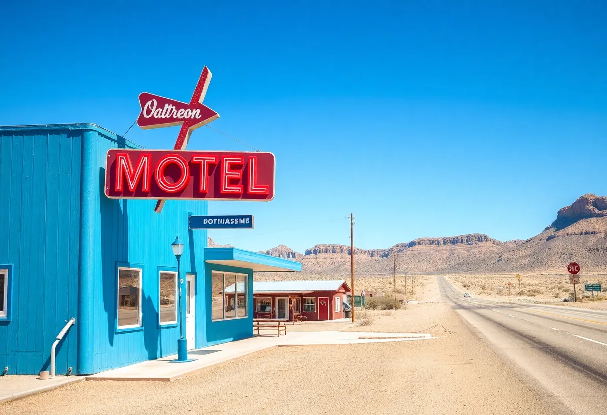 Blue Motel featured in Breaking Bad