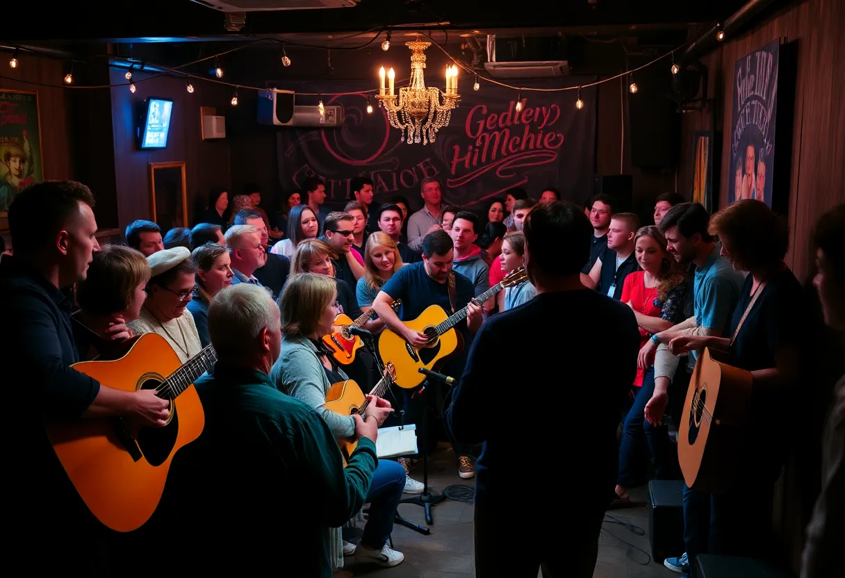 Audience enjoying an acoustic performance at Launchpad
