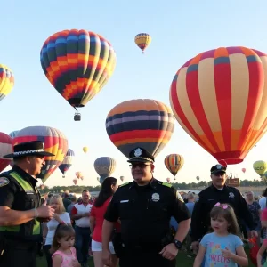 New Mexico State Police promoting child safety at the Balloon Fiesta