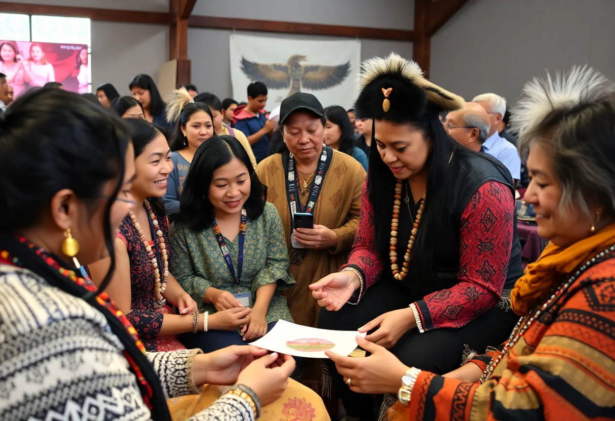 Participants engaging in storytelling at NABS Oral History Project in Albuquerque