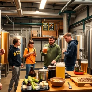 Students participating in the craft beer certification program at Central New Mexico Community College