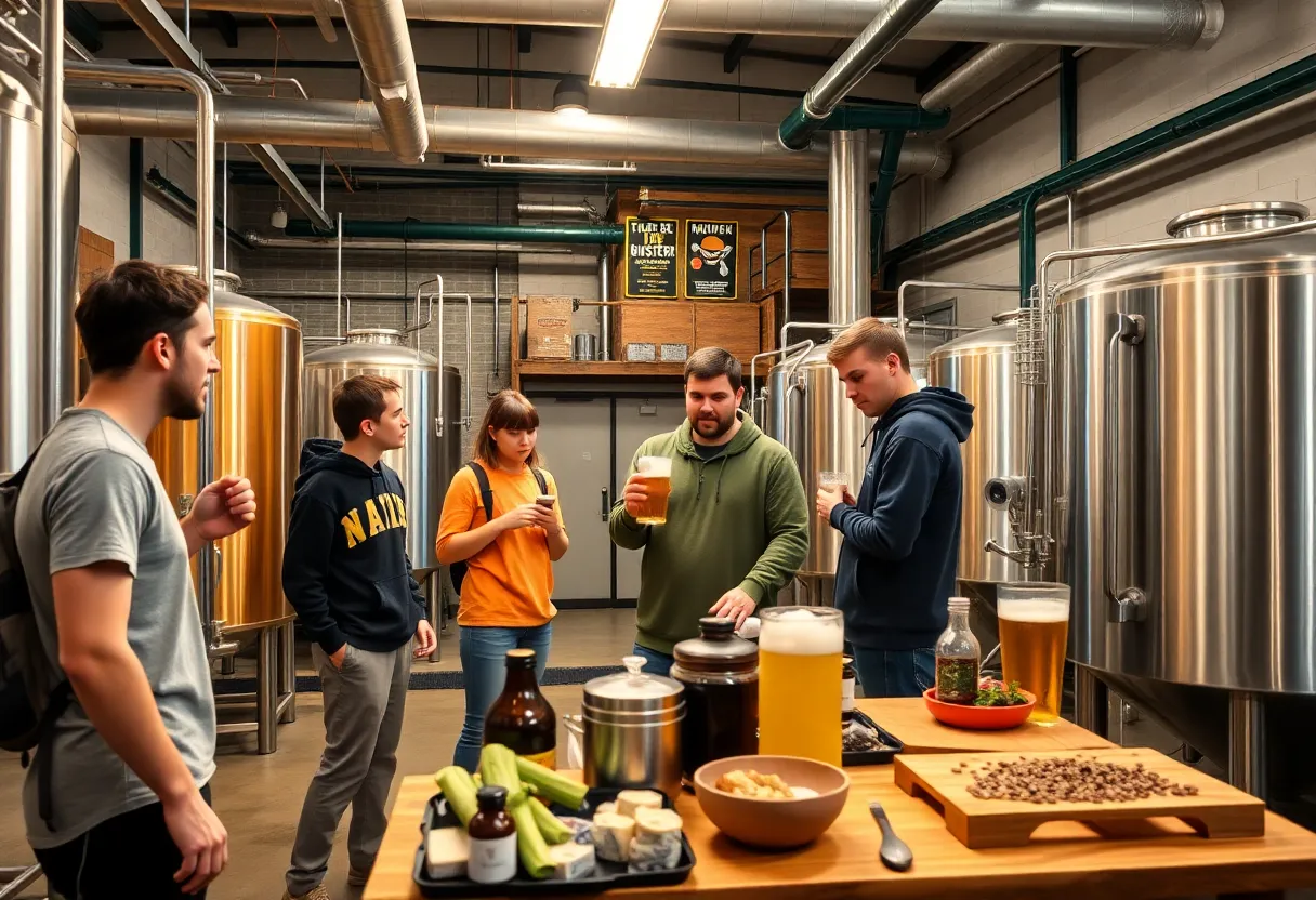 Students participating in the craft beer certification program at Central New Mexico Community College