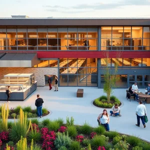 Exterior view of the new Culinary Arts Institute in Albuquerque