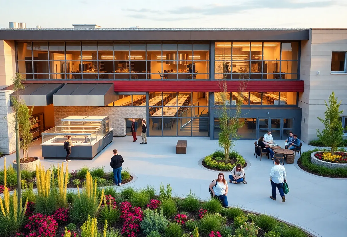 Exterior view of the new Culinary Arts Institute in Albuquerque