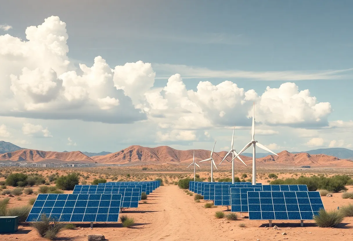 Data centers with renewable energy sources in New Mexico