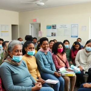 Participants at a dental health workshop in Albuquerque's South Valley