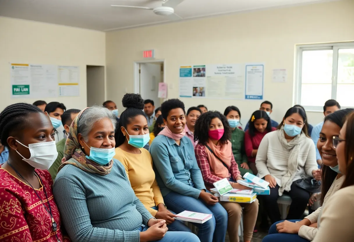 Participants at a dental health workshop in Albuquerque's South Valley