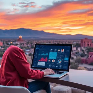 Modern technology vista showing advancements in online dating solutions