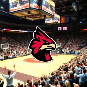 Energetic basketball event featuring Grand Canyon University supporters