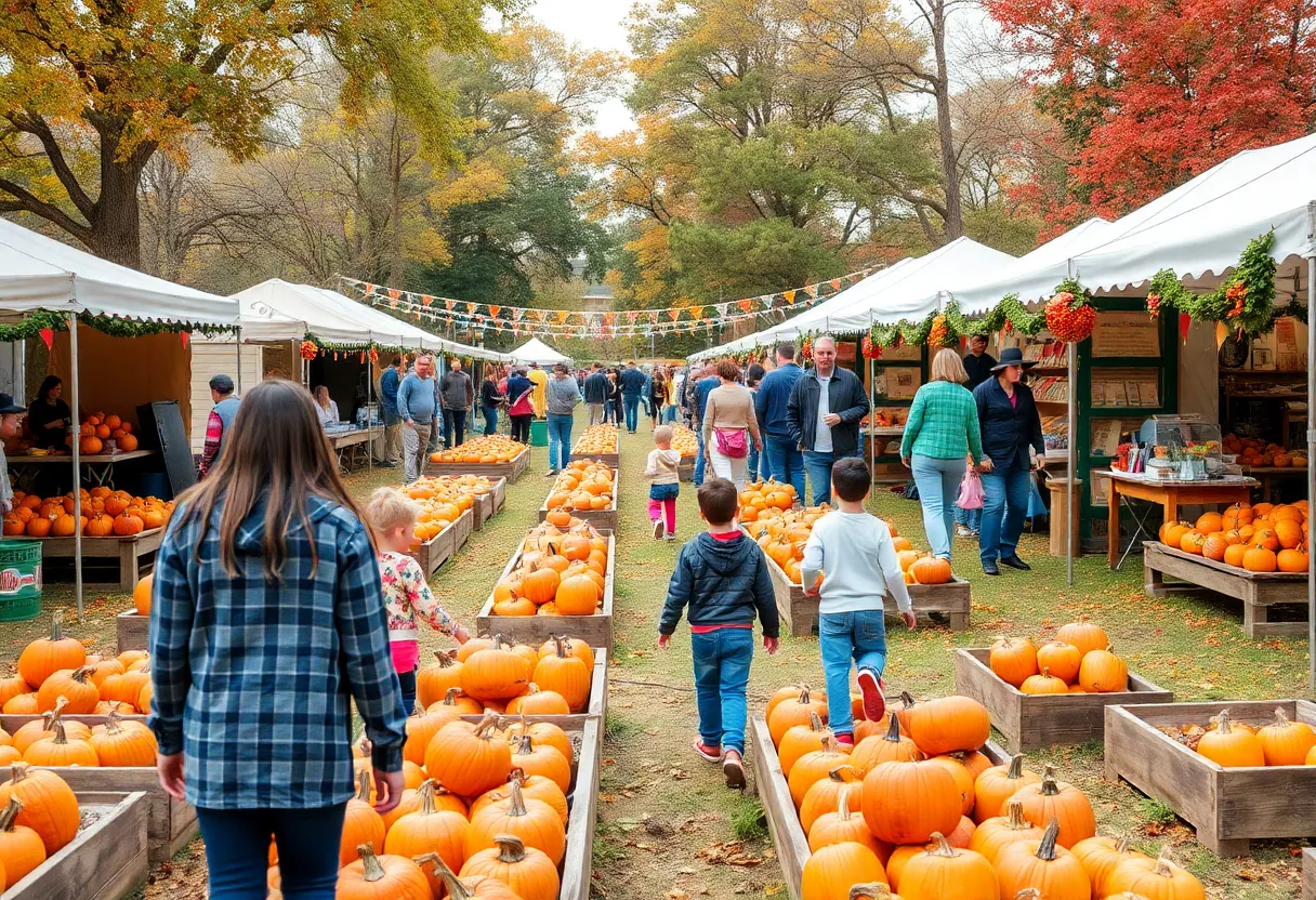 Families celebrating at the Harvest Hoedown in Albuquerque