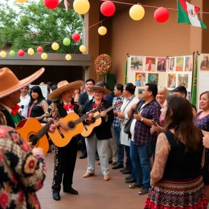 Community members celebrating at the Hispanic Heritage Awards event in Albuquerque.