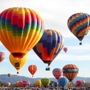 Hot air balloons at the International Balloon Fiesta in Albuquerque