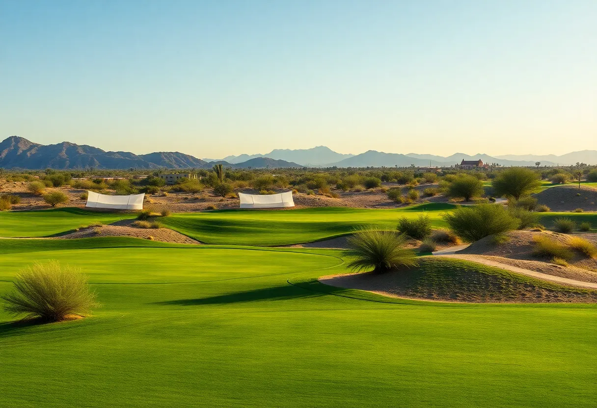 Ladera Golf Course with new irrigation systems in Albuquerque