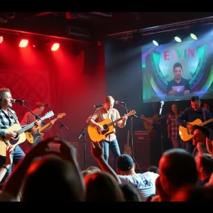 Leftover Salmon performing at Sunshine Theater in Albuquerque