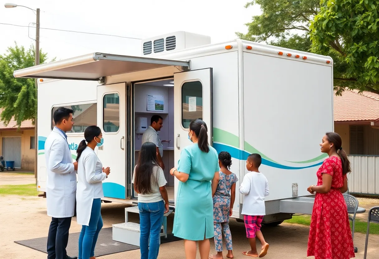Mobile dental clinic providing free services in Albuquerque's South Valley
