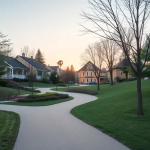 Tranquil park scene highlighting safety for seniors