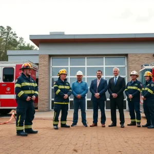 Groundbreaking ceremony for the new fire station at Coronado Park in Albuquerque