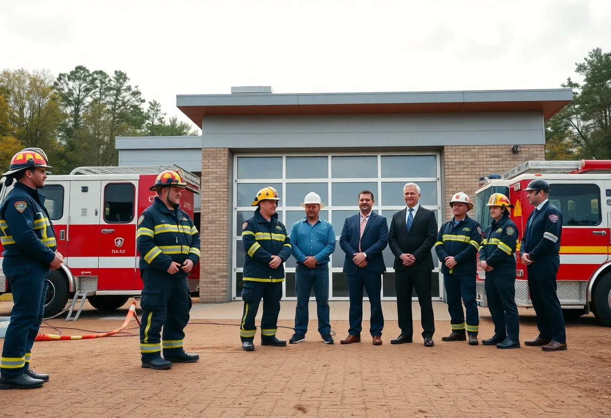 Groundbreaking ceremony for the new fire station at Coronado Park in Albuquerque