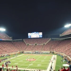 Fans at University Stadium for the New Mexico Lobos game